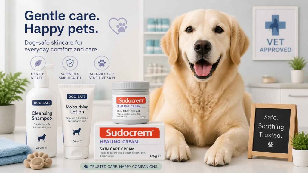 Dog-safe skincare alternatives to Sudocrem for dogs with sensitive skin