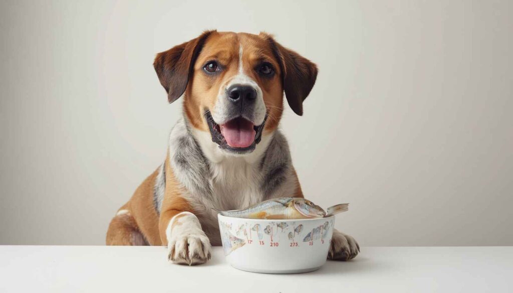 Pet owner preparing boneless cooked fish for dog safe feeding method
