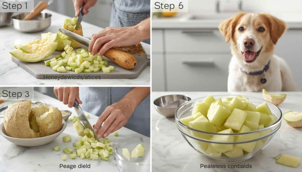 How to safely prepare honeydew melon for dogs step by step