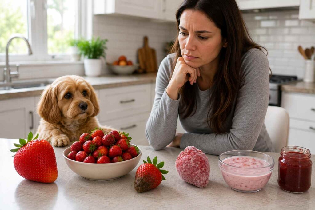 Common mistakes when preparing and feeding strawberries to dogs
