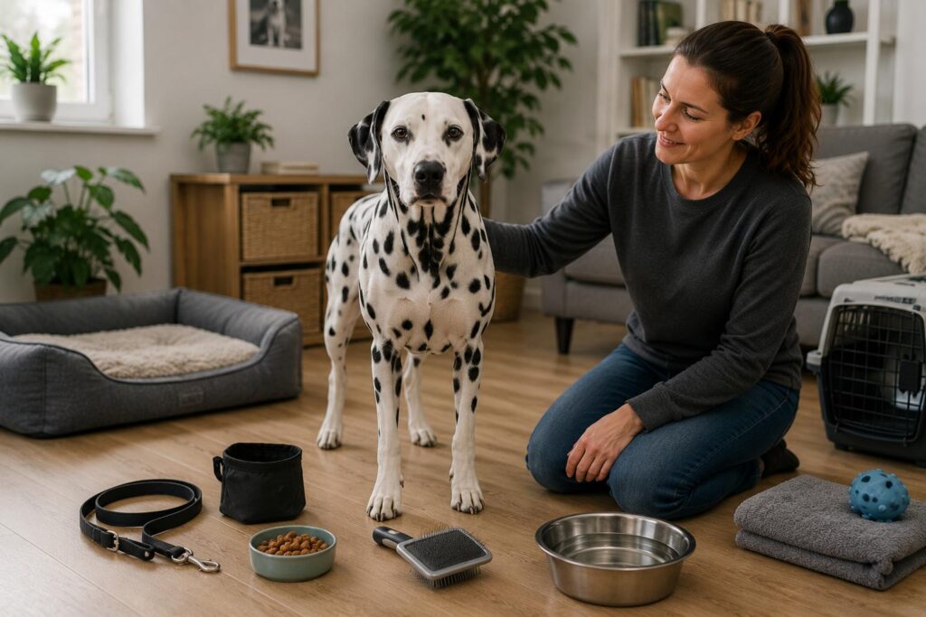 Dalmatian Breed Guide showing everyday exercise, training, grooming, companionship, and care needs