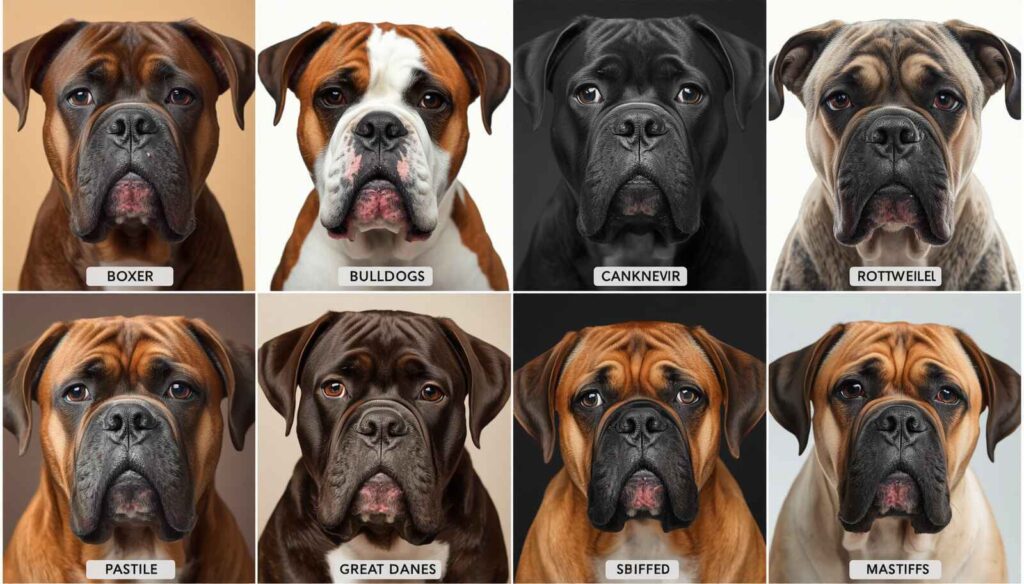 Boxer Bulldog Rottweiler Great Dane and Mastiff breeds commonly affected by canine acne