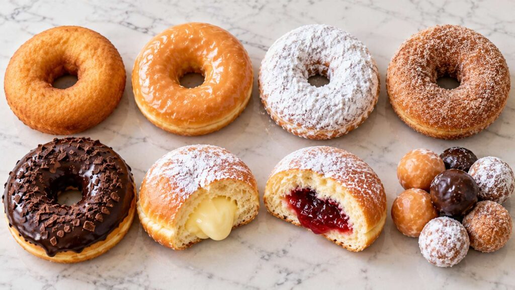 Can Dogs Eat Donuts? A comparison of plain, glazed, chocolate, powdered and filled donut varieties.